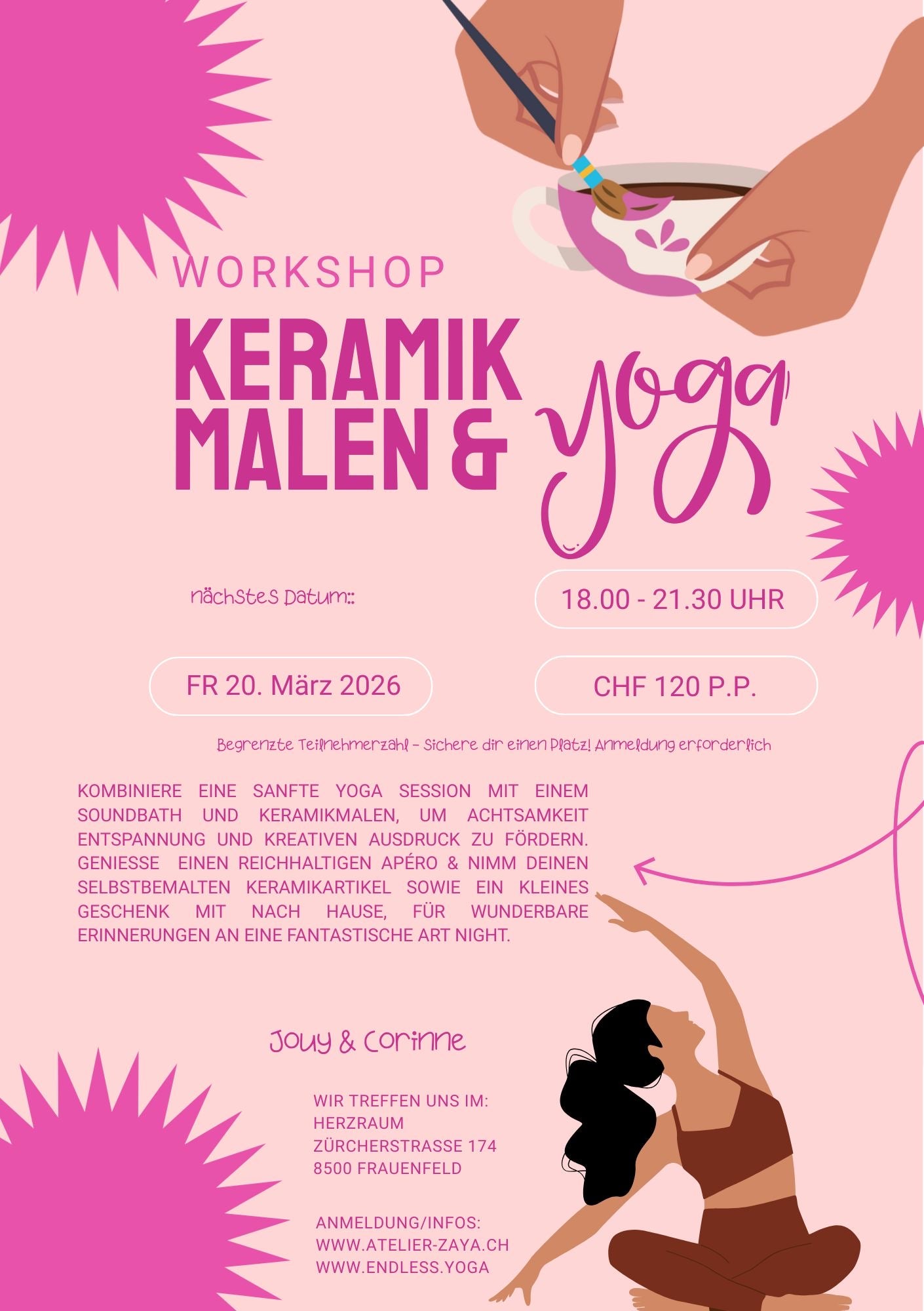 Workshop Yoga & Keramikmalen