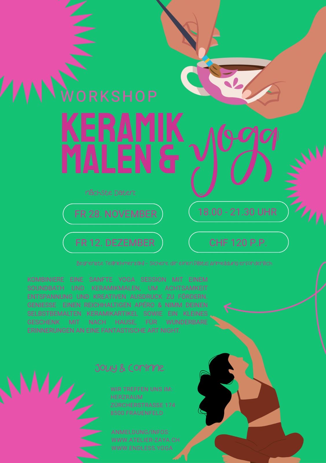 Workshop Yoga & Keramikmalen