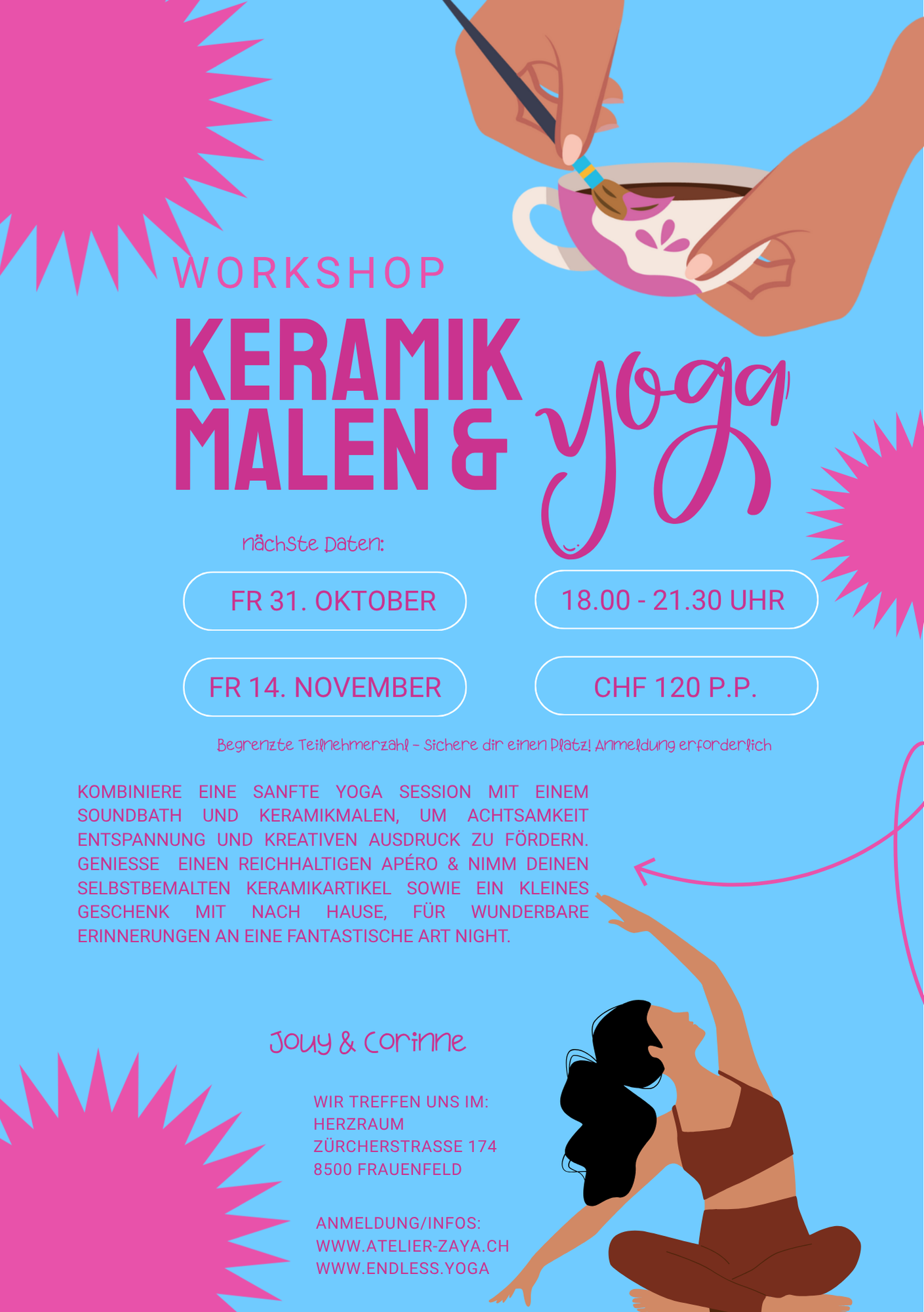 Workshop Yoga & Keramikmalen